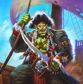 Sea Admiral Saurfang hero skin in Hearthstone Battlegrounds.