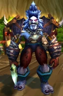 Skin on the forest troll model