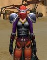 Night Elf female wearing Primal Batskin