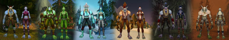 , , , ,  and  trolls (old models).