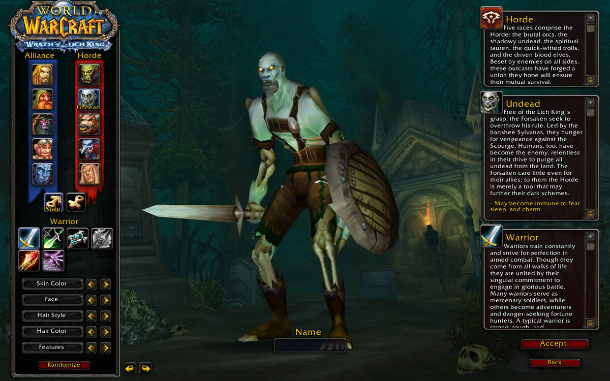 new undead model wow