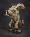 Concept art of a virmen (note the lack of the naked, rat-like tail).