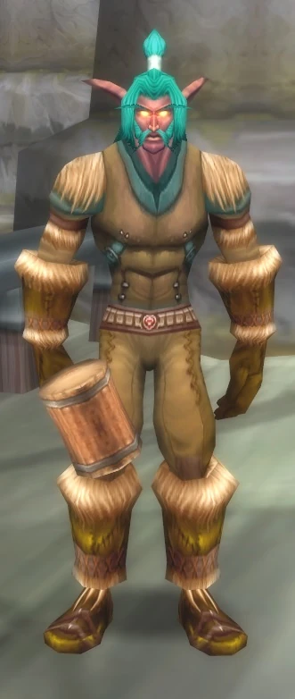 World Night Elf Male Warrior Trainer