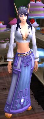 Aimee at the Darkmoon Faire.