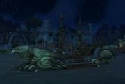 The Kraken docked in 