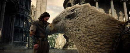 A gryphon in the Warcraft movie.