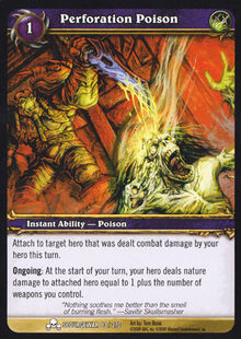 Perforation Poison TCG Card