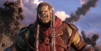 Varok standing against the invaders