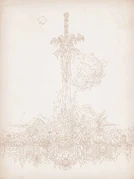 Frostmourne in an image in World of Warcraft: Chronicle Volume 3.