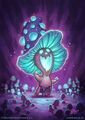 A Shrieking Shroom in Hearthstone.