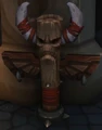 A modern Tauren totem object in Dalaran.