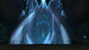The Crown of Gorgoa, with the entrance to the Throne of the Damned in the center