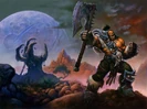 Warlords of Draenor artwork, used to depict the main universe Grom in Hearthstone: Book of Heroes.