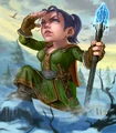 Apprentice Teep, a gnome mage.
