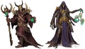 Concept art for different types of necromancers.