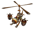 The bare model, without a pilot