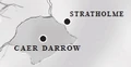 Stratholme location in Warcraft II, on the shore of Darrowmere Lake.