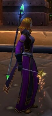 Human female wielding the Gnomish Zapper