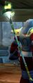 A human wielding the Staff of Metanoia.