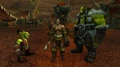 Gazlowe conversing with Thrall after the formation of the Horde Council.