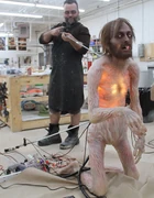 The corpse later seen in the Stormwind Barracks. Jones instructed, "make him look like a glowing Xiaolongbao".[168]