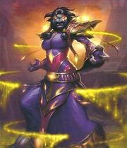 Yuna Sunridge, a tauren priest.