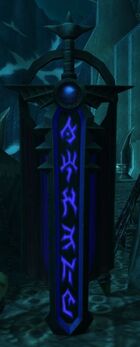 The banner of the Ebon Blade in .