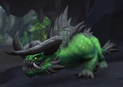 A green-colored armoredon