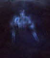 A dead player character in the Shadowlands.