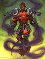 Artwork of Kurzon the False from the TCG, used to represent Jaraxxus in Hearthstone.