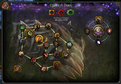 Claws of Ursoc interface