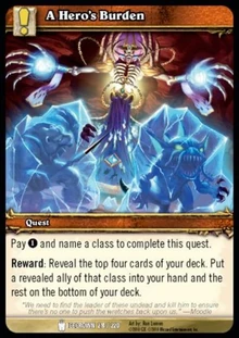 A Hero's Burden TCG Card