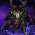 Azmodan, a character from Diablo, using a Gul'dan-themed skin.