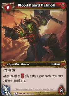 Blood Guard Gulmok TCG Card Illidan