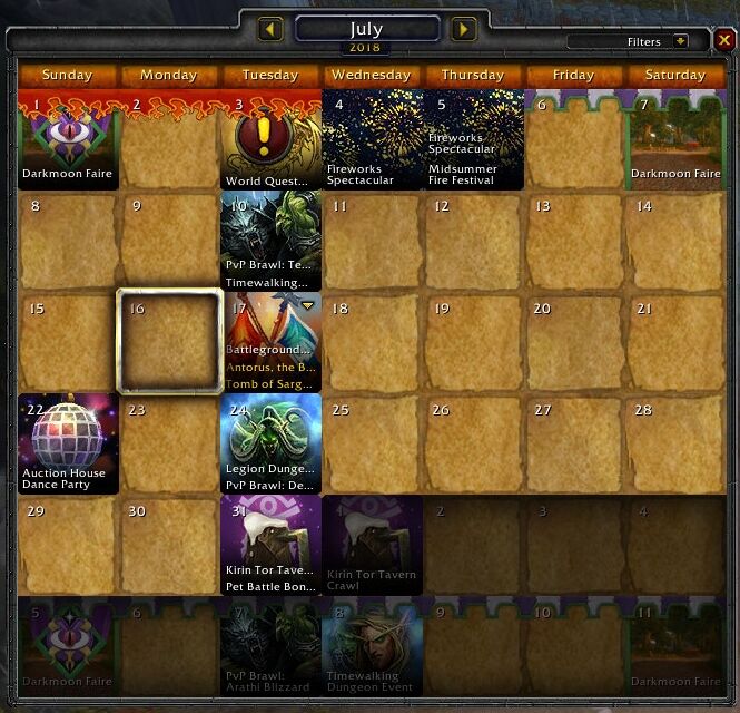 Calendar Wowpedia Your wiki guide to the World of Warcraft