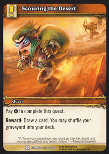 Scouring the Desert TCG Card