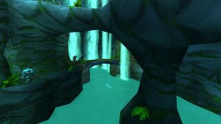 The waters below the grave.