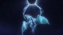 Elune lifting 's spirit with tendrils of moonlight.