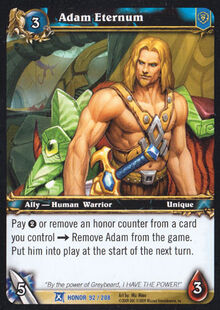 Adam Eternum TCG Card