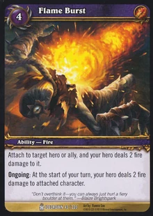Flame Burst TCG Card