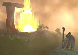 Alternate model, as seen during a flashback in Warcraft III. The undead faction's special "Demon Gate" building was used for the Dark Portal in this sequence.