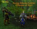 Shokia unknowingly guarding Anduin Wrynn.