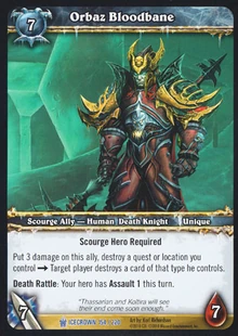 Orbaz Bloodbane TCG Card