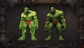 Models before and after the patch 6.0.2 player character revamp