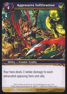 Aggressive Infiltration TCG Card