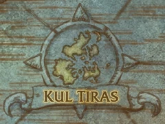 Kul Tiras on the map of Nazjatar.