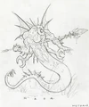 Naga concept art by Chris Metzen.