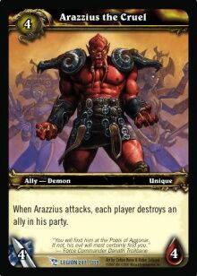 Arazzius the Cruel TCG Card.jpg