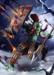 Nok'tal the Savage, a troll warrior.