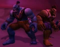 Legionnaire Nazgrim along with Captain Vilethorn after they escape from the Naga in Nespirah.